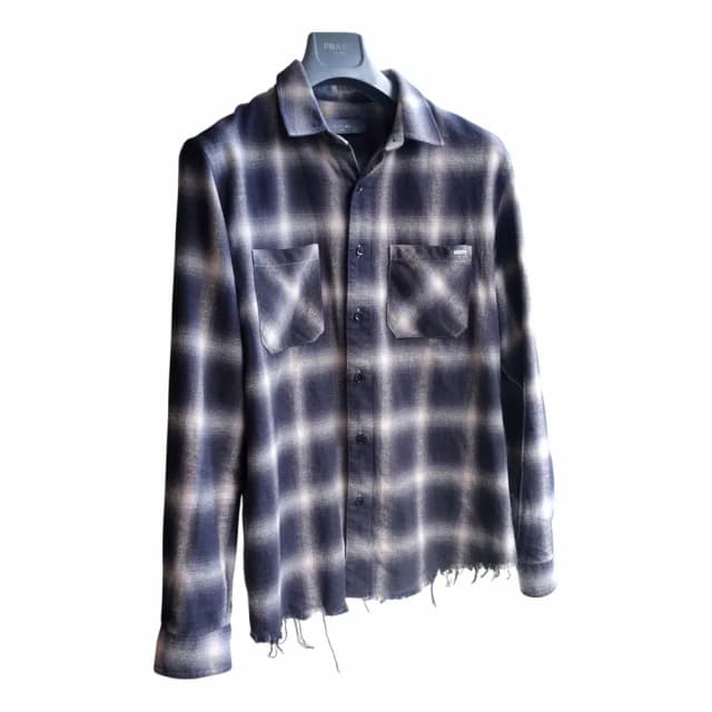 AMIRI Core Shadow Plaid Flannel Shirt