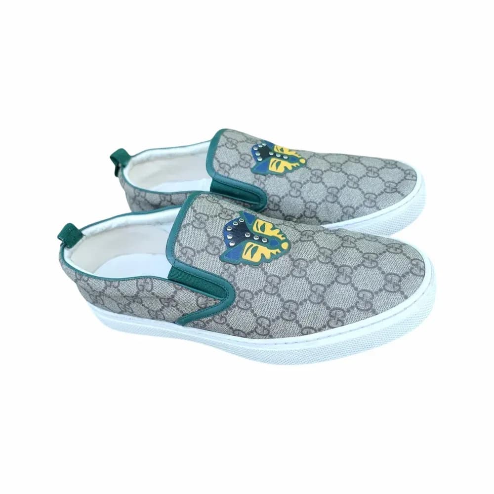 Gucci GG Supreme Feline Slip-on