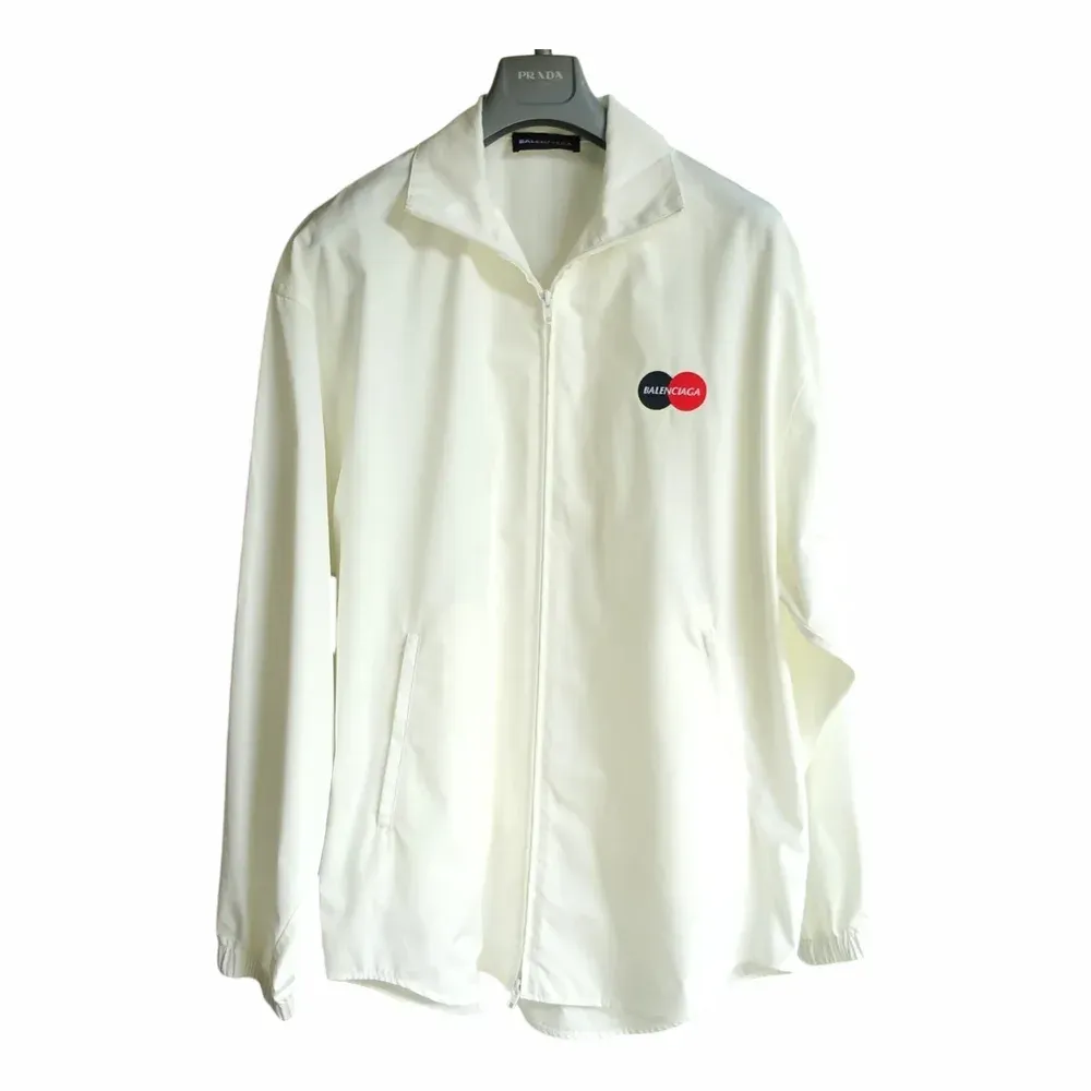 Balenciaga Embroidered Logo Zip Jacket