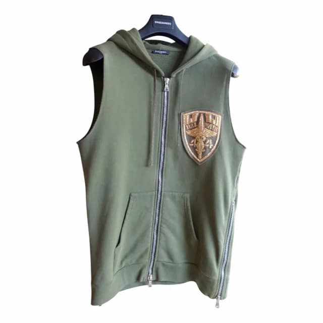 Balmain SS11 Eagle Crest Sleeveless Hoodie