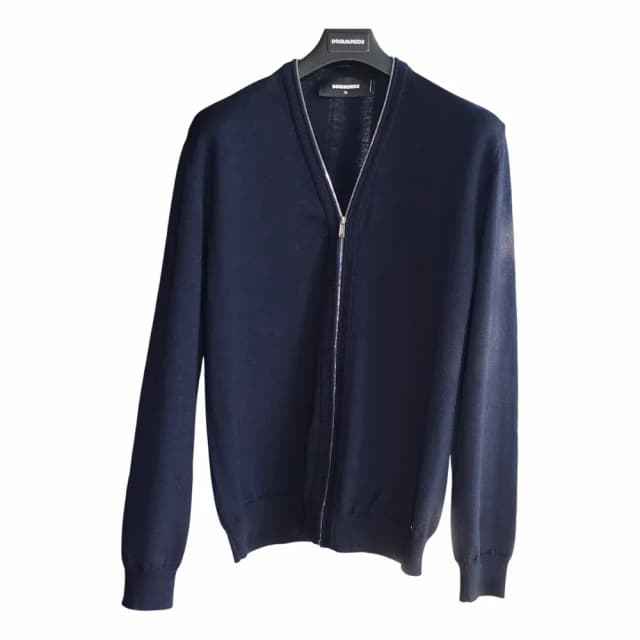 Dsquared2 Stickad Ulljacka med Dragkedja