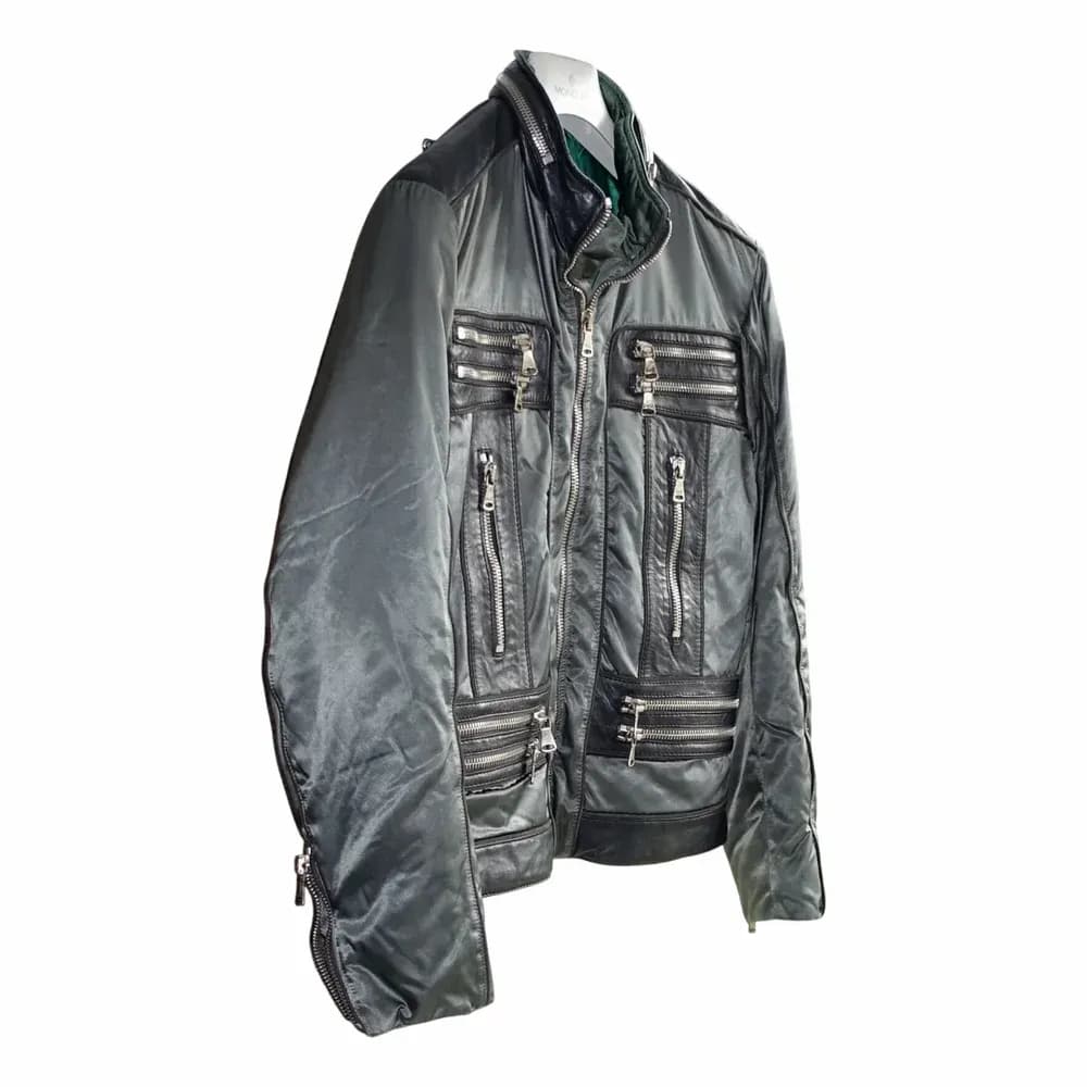 Dolce & Gabbana FW2007 Hybrid Nylon Leather Multi-Zip Jacket