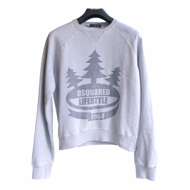 Dsquared2 Hockey Big Bat Distressed Sweatshirt