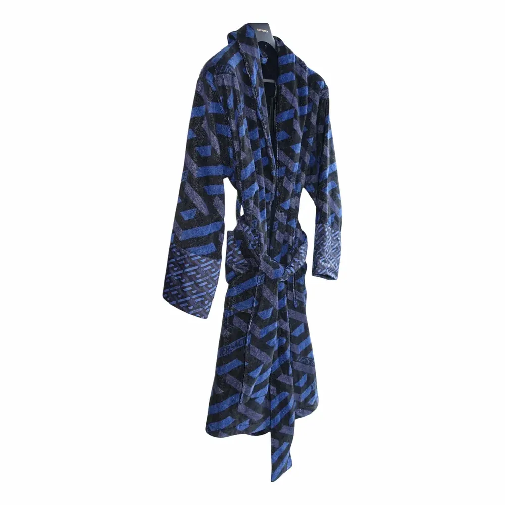 Versace La Greca Monogram Robe