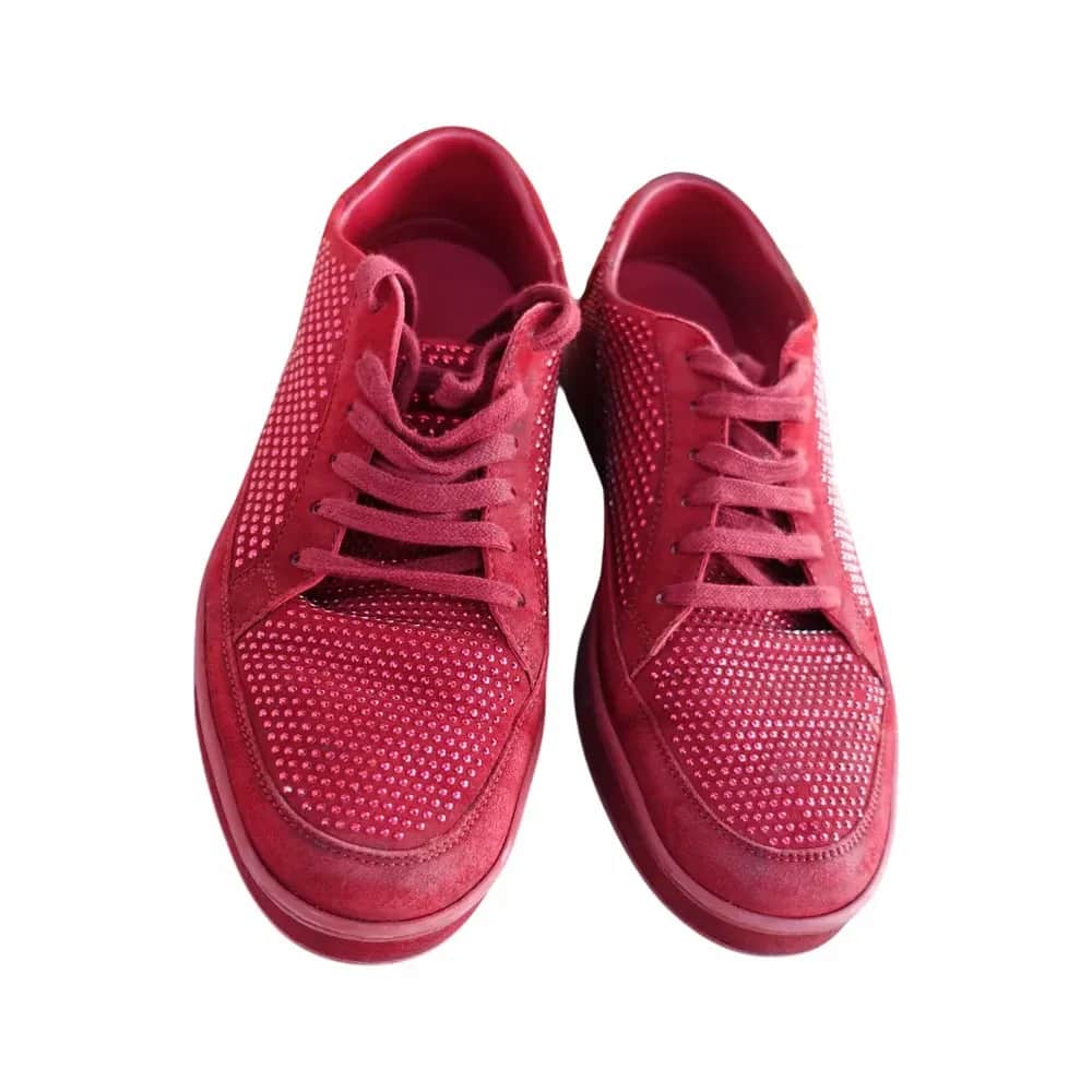 Gucci Coda Signature High 'Red Crystal Studs'