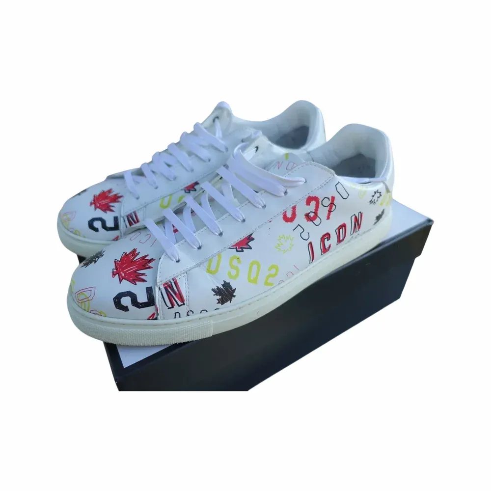 Dsquared2 New Tennis Low Graphic Print Sneakers
