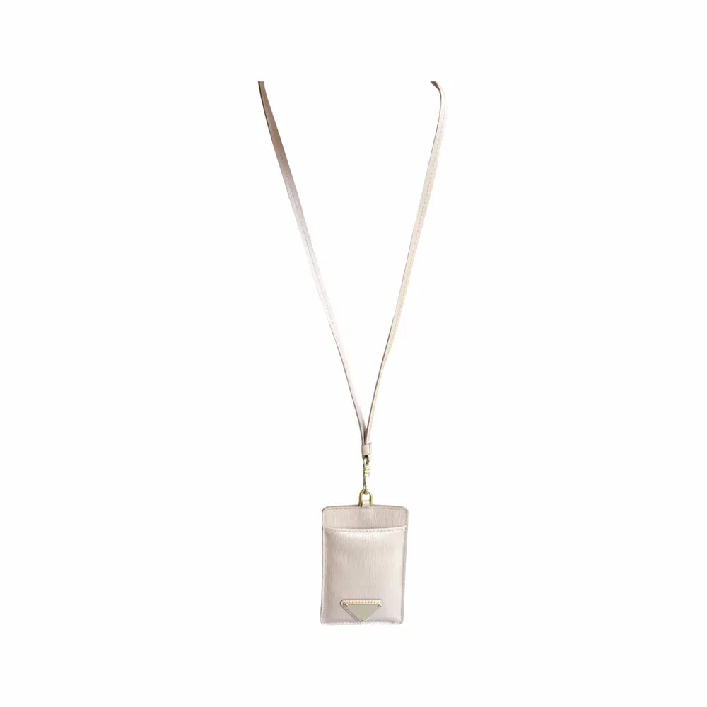 Prada Saffiano Leather Badge Holder