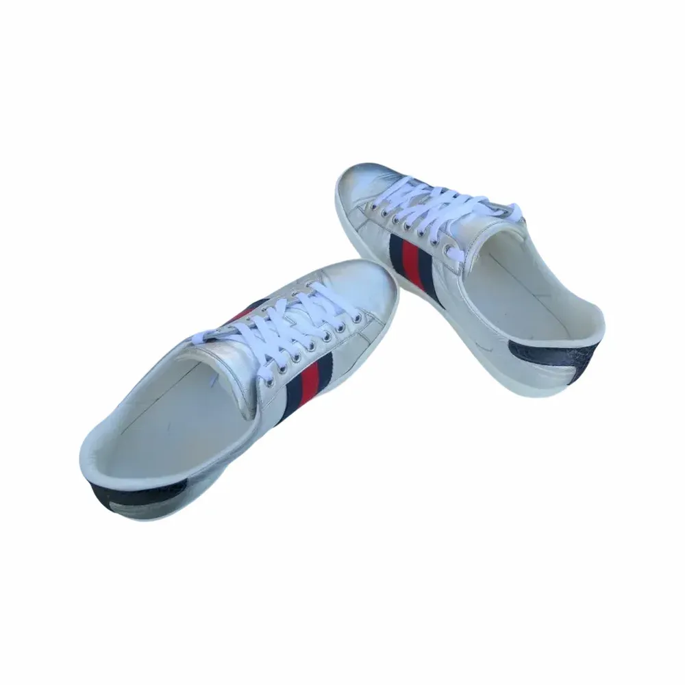 Gucci Ace Metallic Silver Web