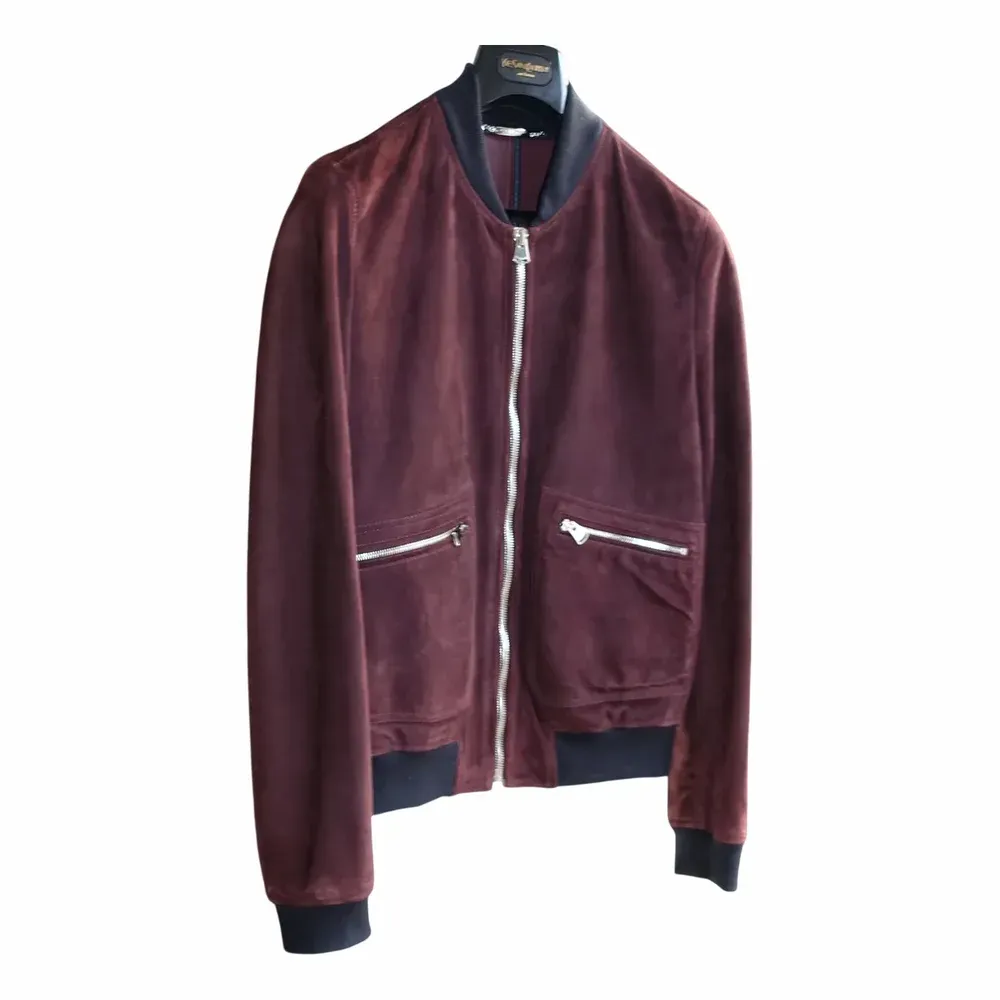 Dolce & Gabbana Lambskin Leather Bomber Jacket