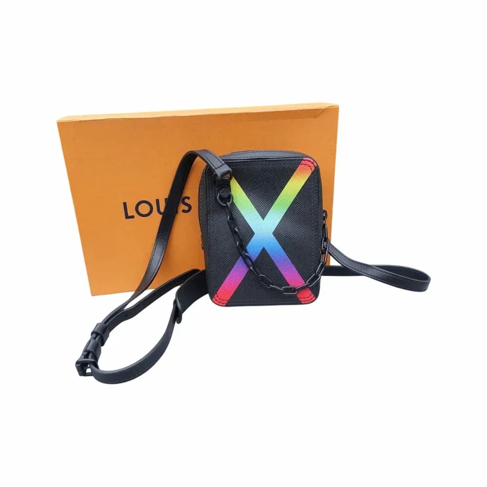Louis Vuitton Danube Messenger Taiga Rainbow