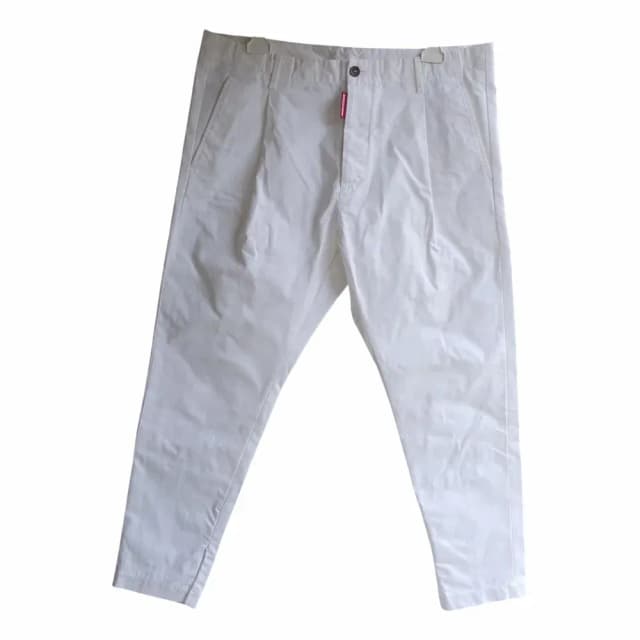 Dsquared2 High Waisted Drawstring Pleated Chinos