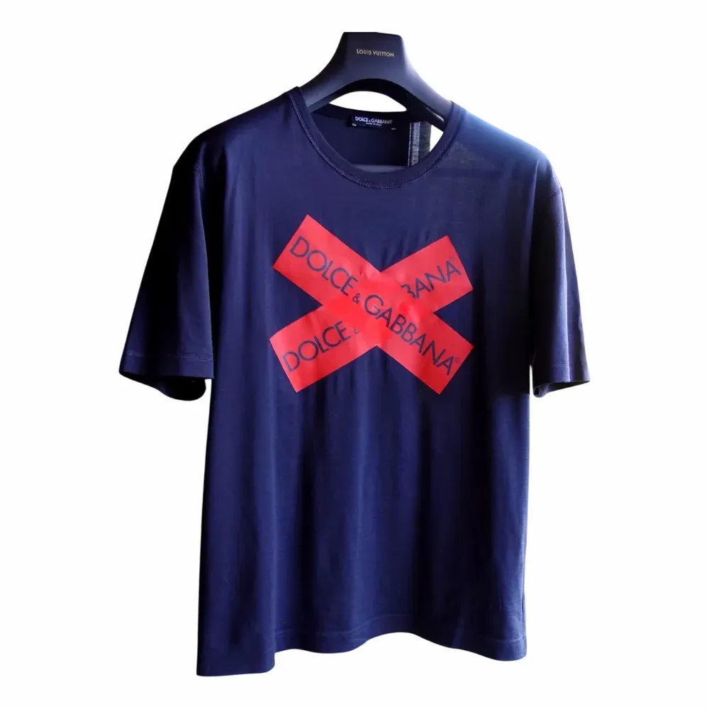 Dolce & Gabbana Grafiskt logotypmönstrad t-shirt med rund hals