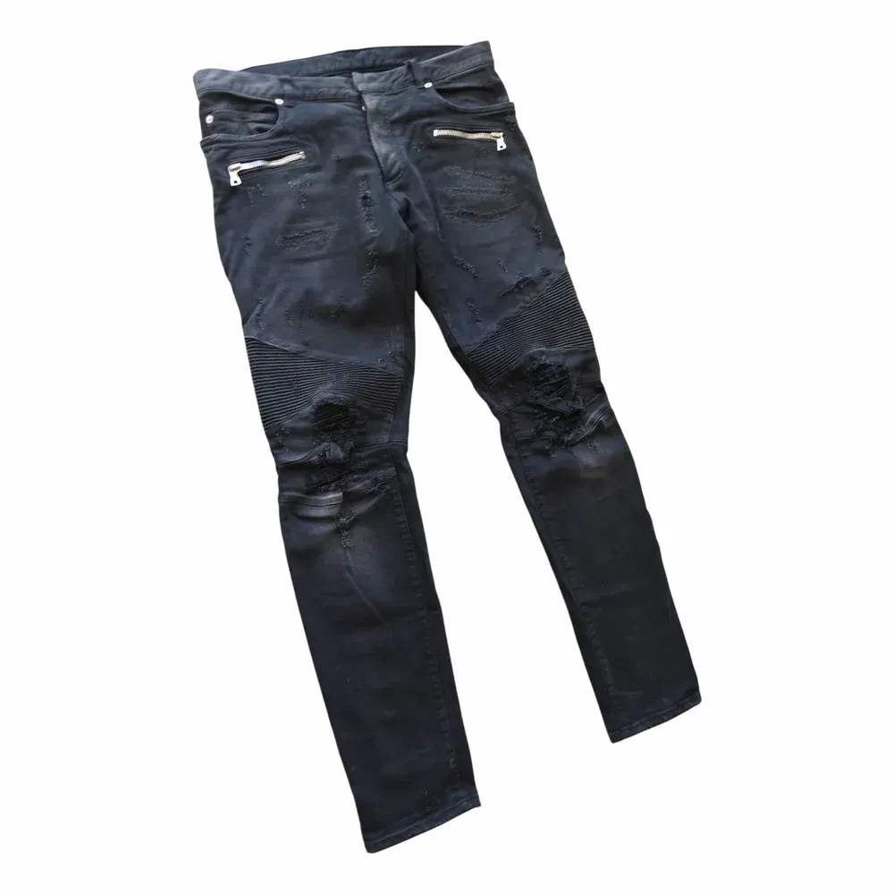 Balmain Biker Moto Jeans