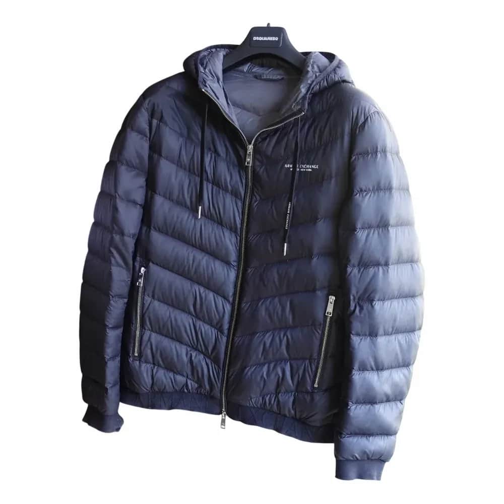 Armani Hooded Quilted Down Jacket (Milano/New York Logo)