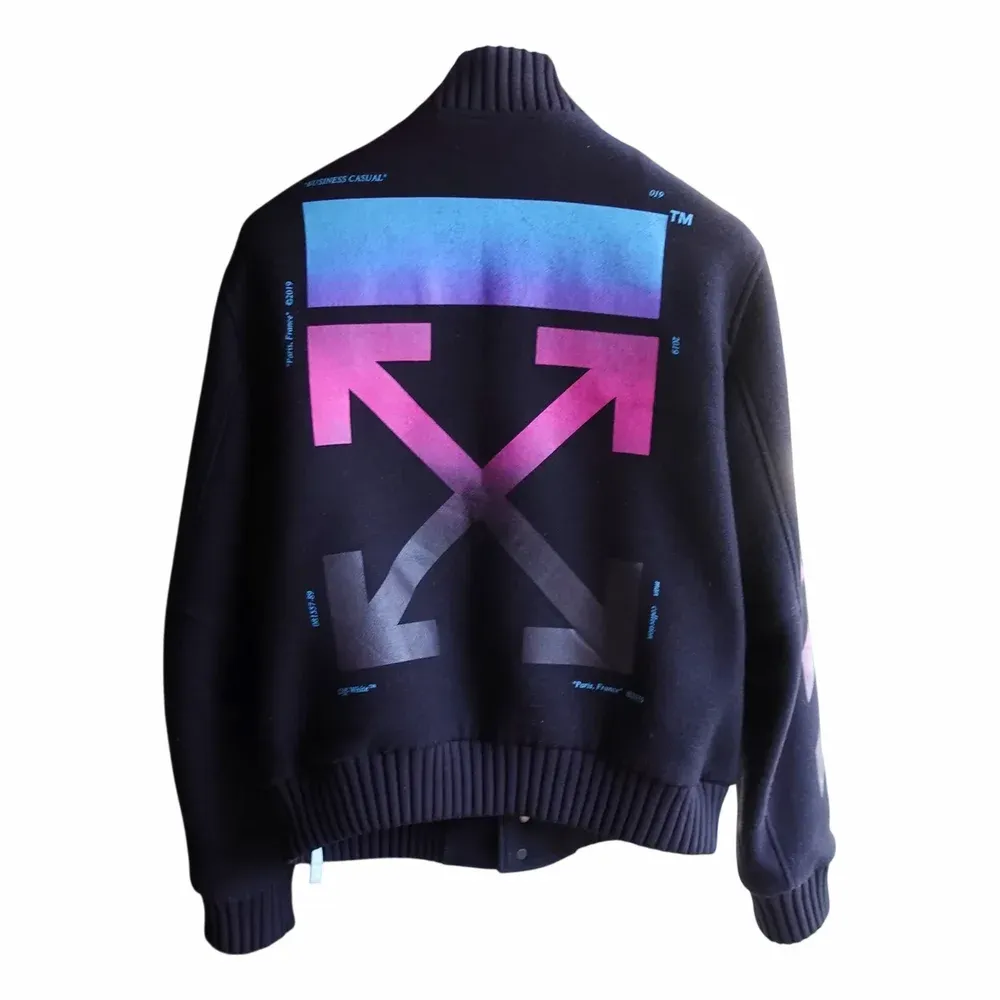 Off-White 18AW Diag Gradient Varsity Jacket