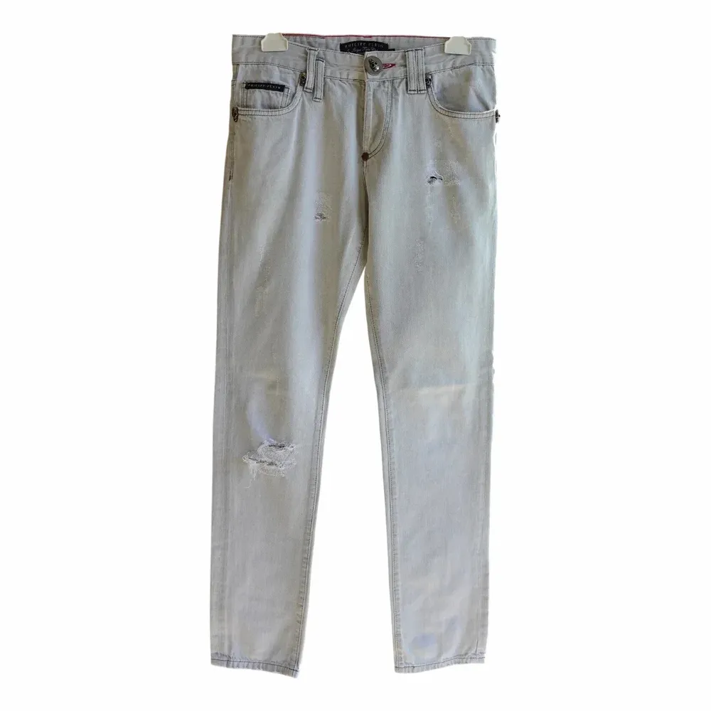 Philipp Plein Distressed Slim Tapered Jeans