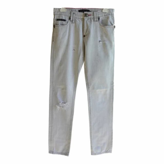 Philipp Plein Distressed Slim Tapered Jeans