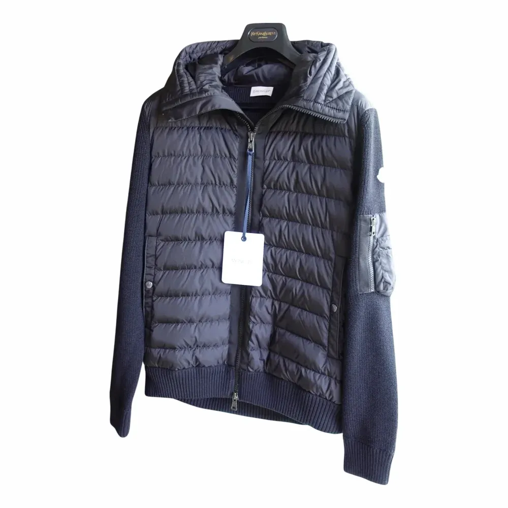 Moncler Padded Zip-Up Tricot Cardigan