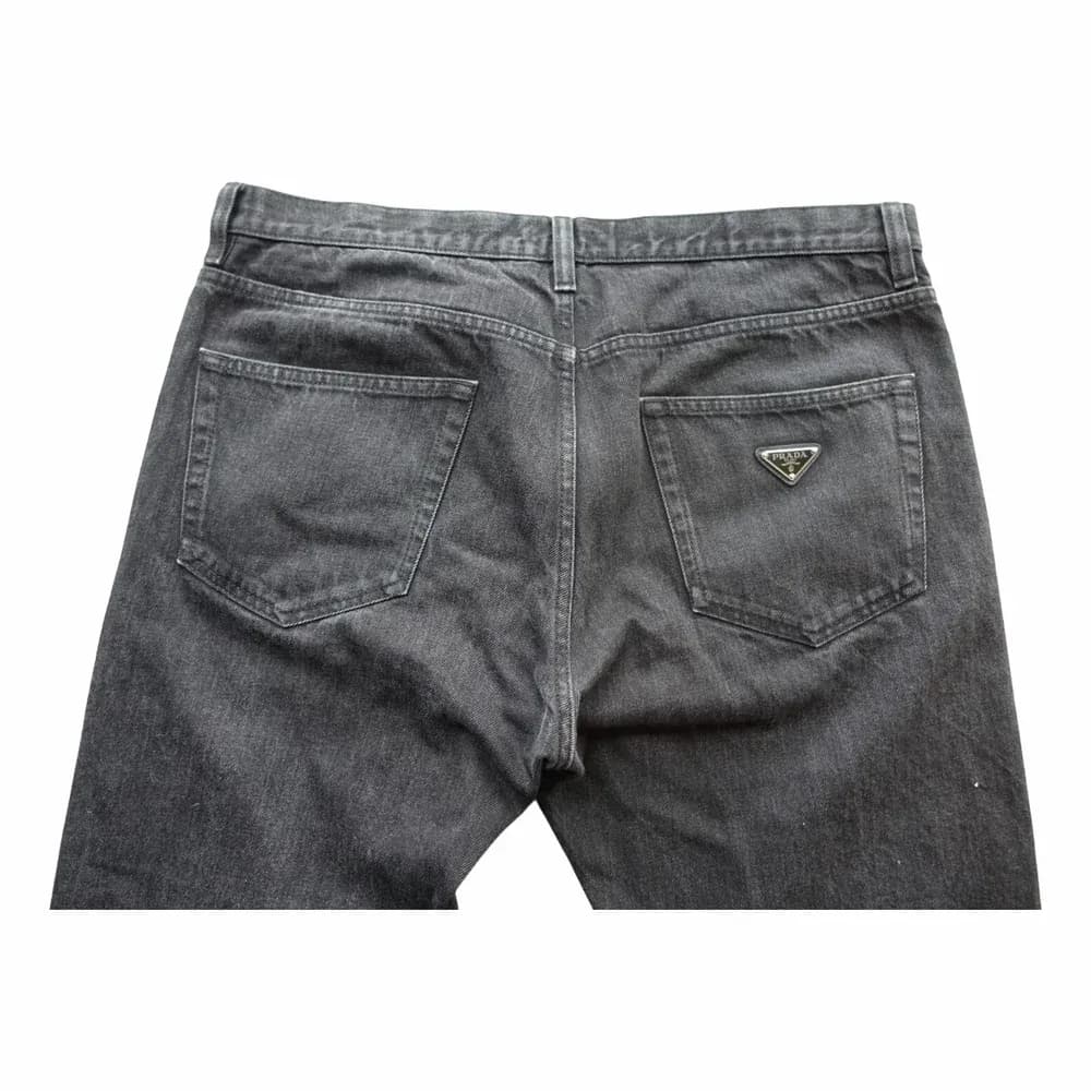 Prada Triangle Logo Denim Jeans