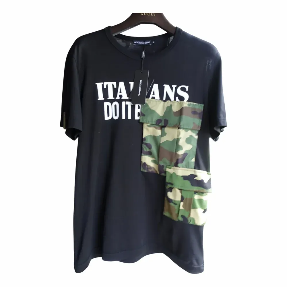 Dolce & Gabbana DG Logo Camouflage Italians Do It Better T-Shirt