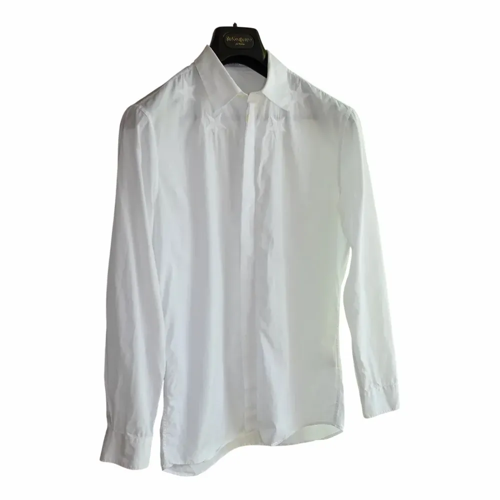 Givenchy Star Embroidered Cotton Twill Shirt