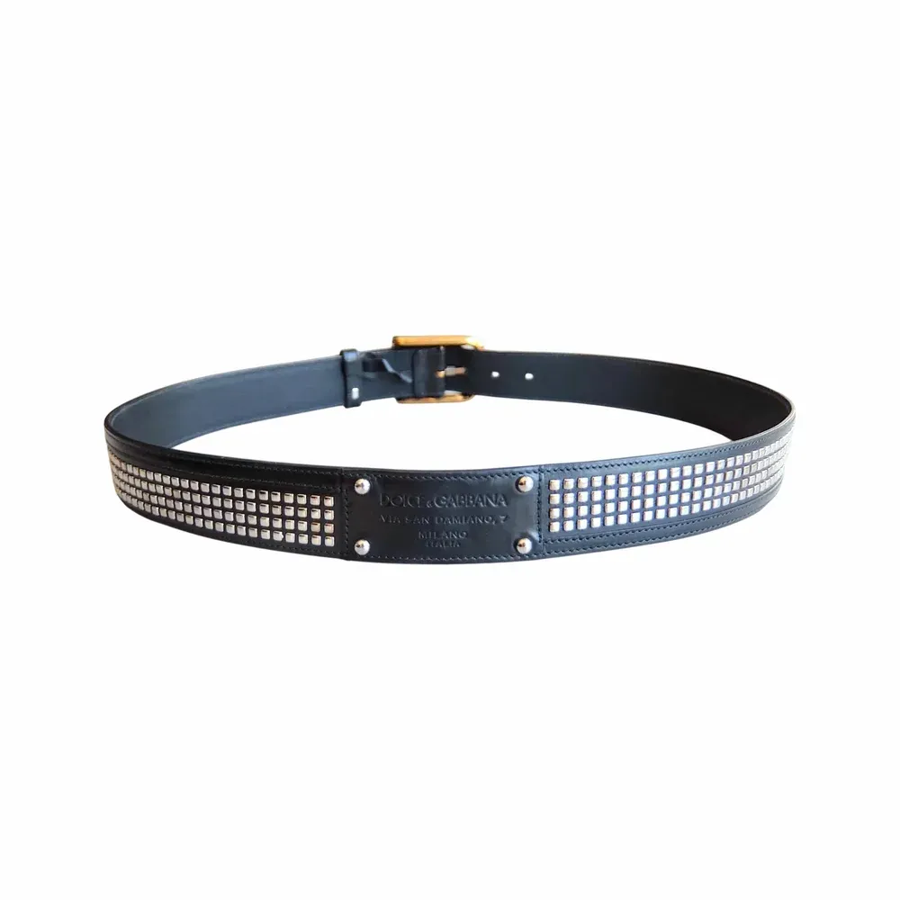 Dolce & Gabbana Embellished Logo Plaque Belt