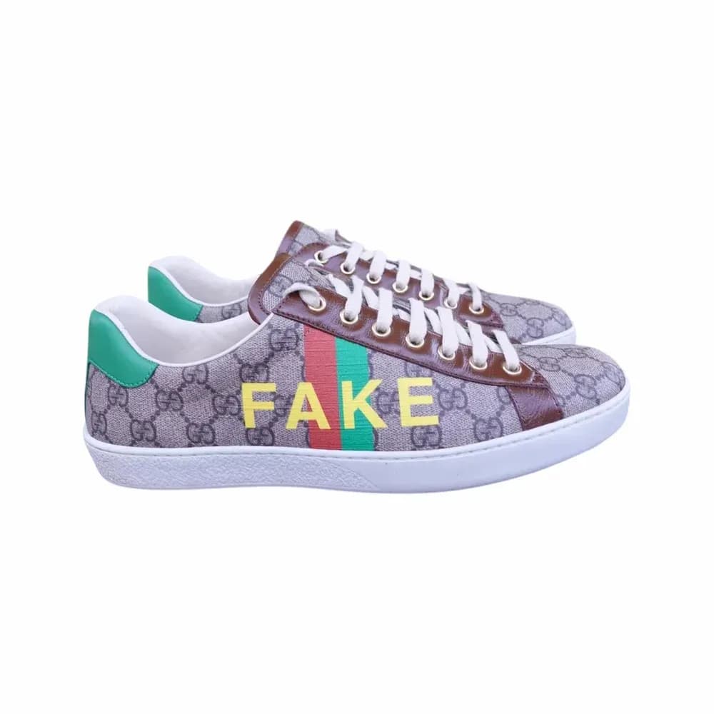 Gucci Ace 'Fake/Not' GG Supreme Sneakers