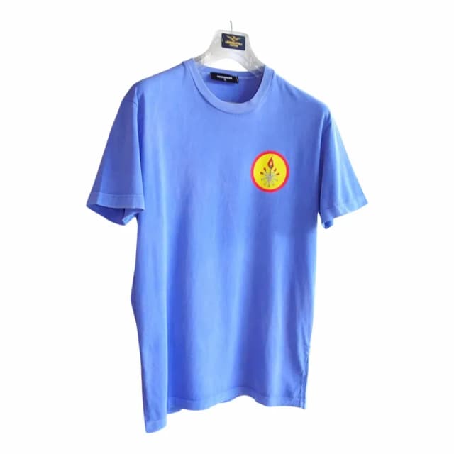 Dsquared2 Graphic Printed Round Neck T-Shirt
