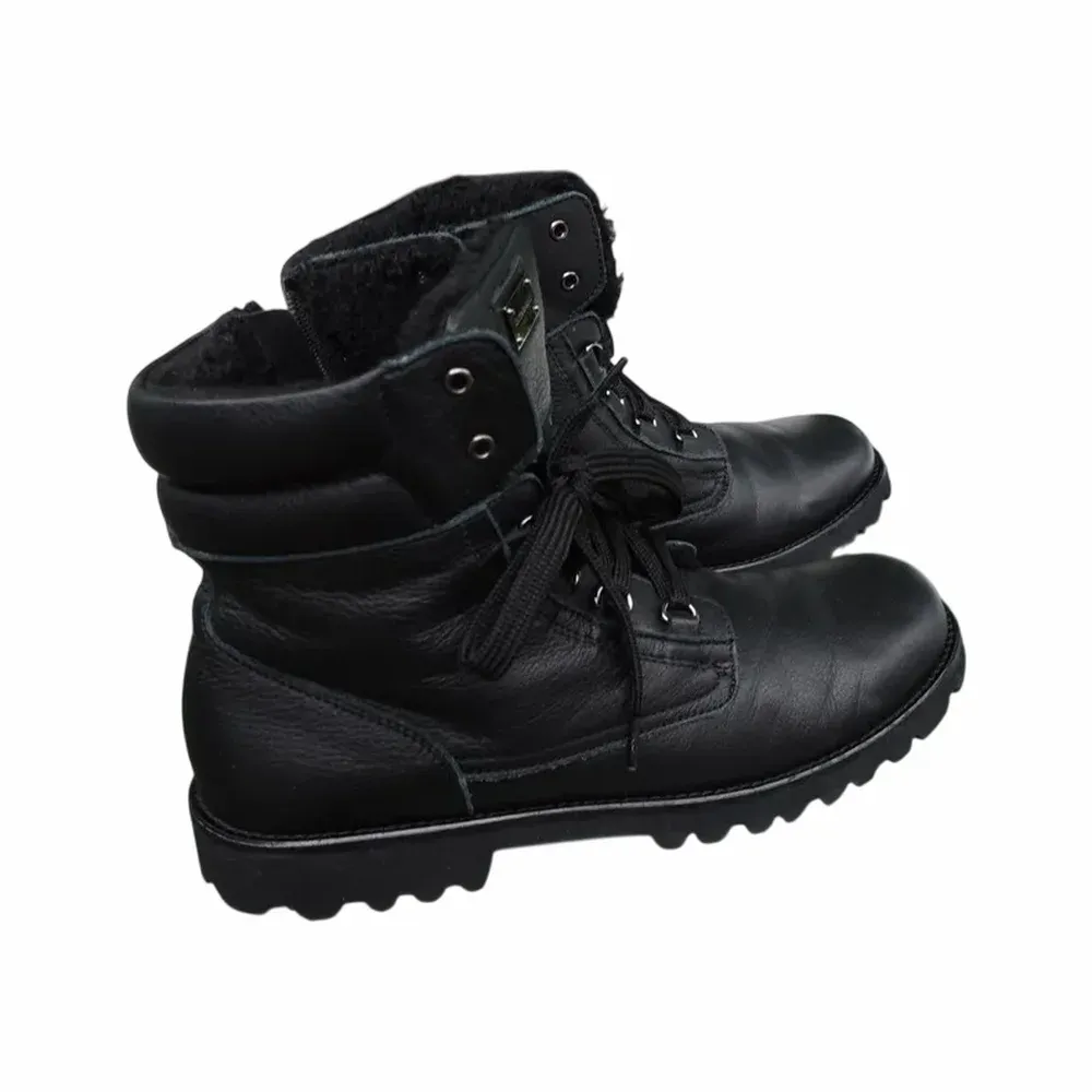Dolce & Gabbana Lace-up leather boots