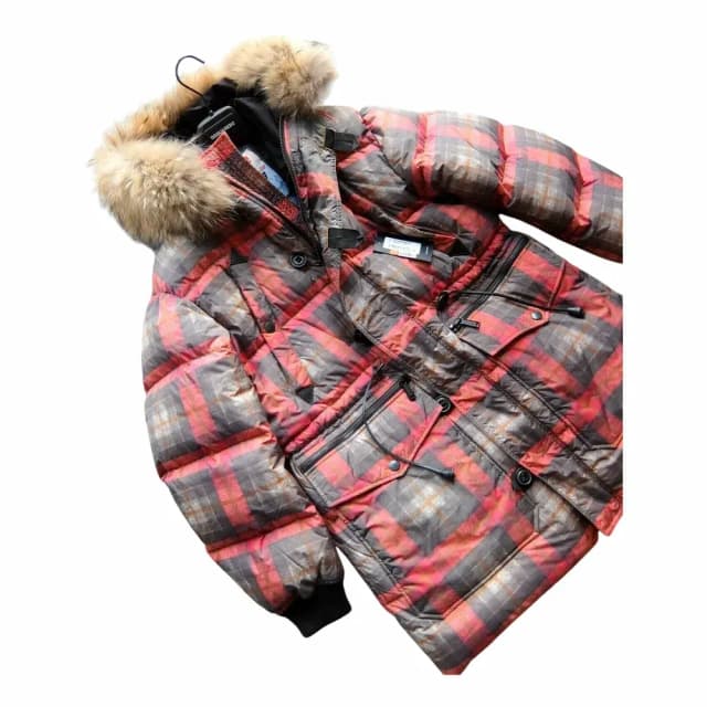 Dsquared2 Plaid Hooded Puffer Parka