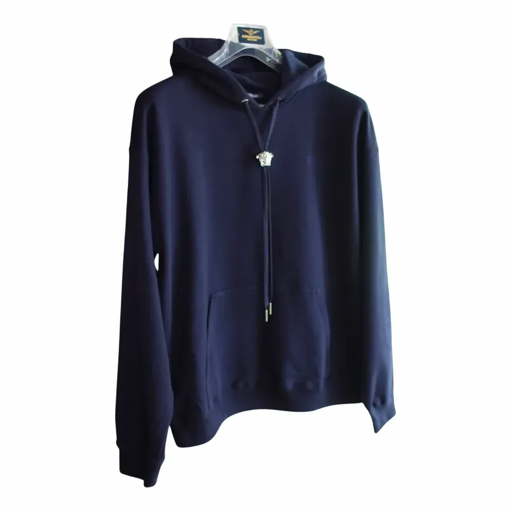 Versace La Medusa Embroidered Cotton Hoodie