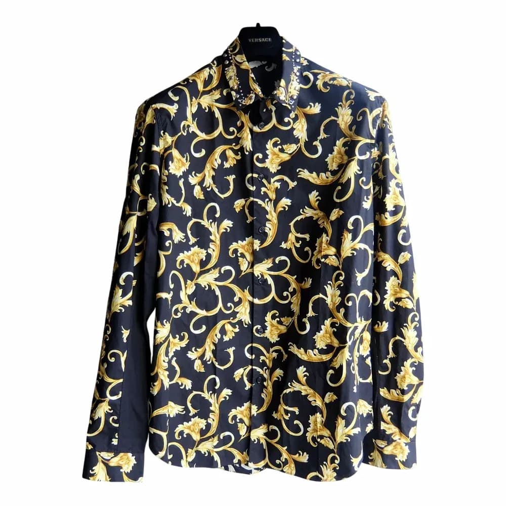 Versace Baroque Print Silk Shirt