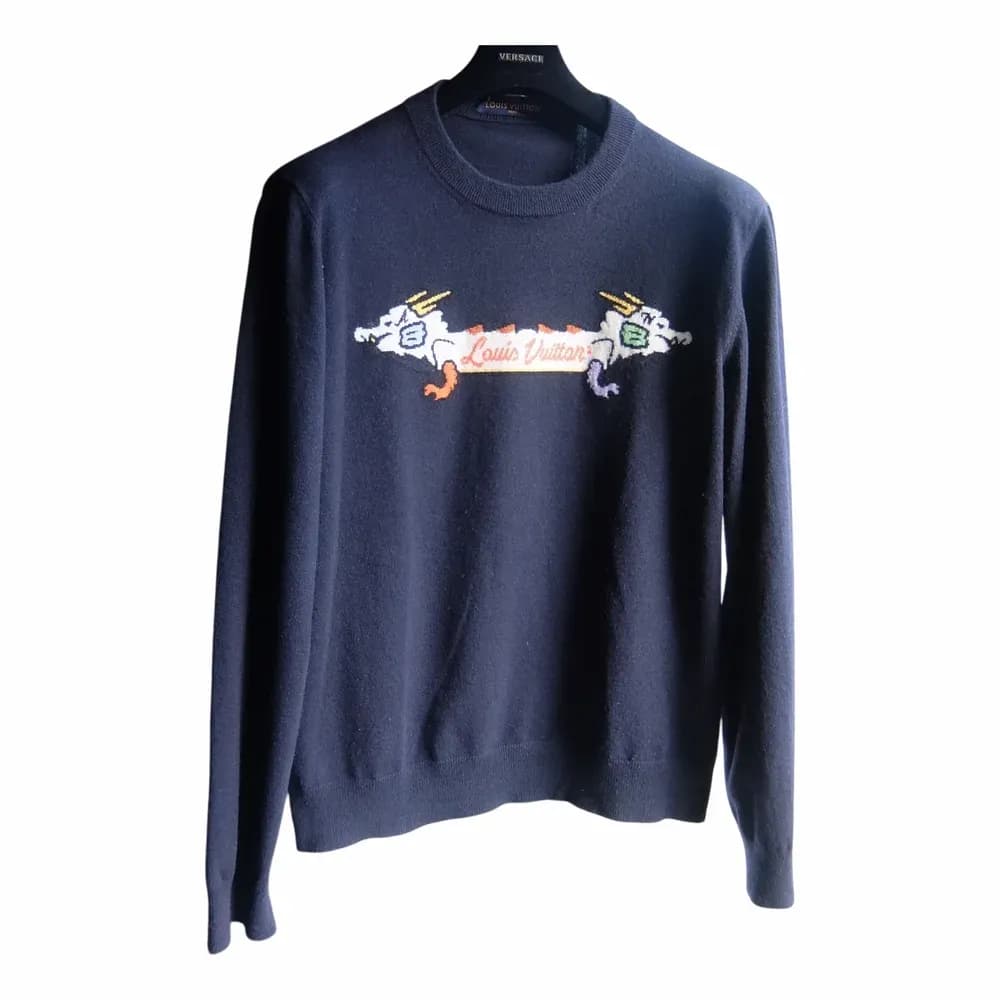 Louis Vuitton Nigo Intarsia Jacquard Dragon Sweater