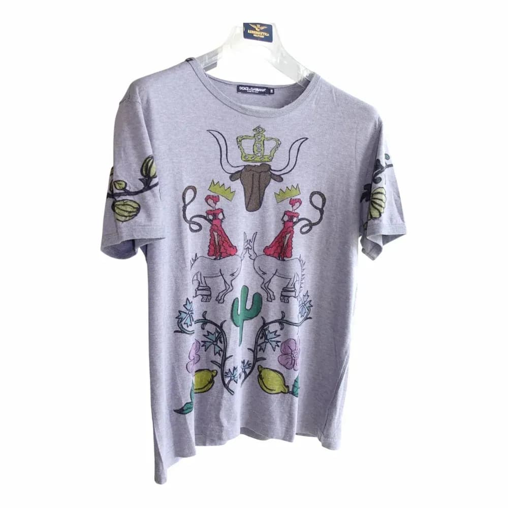 Dolce & Gabbana Drawing Print Graphic T-Shirt