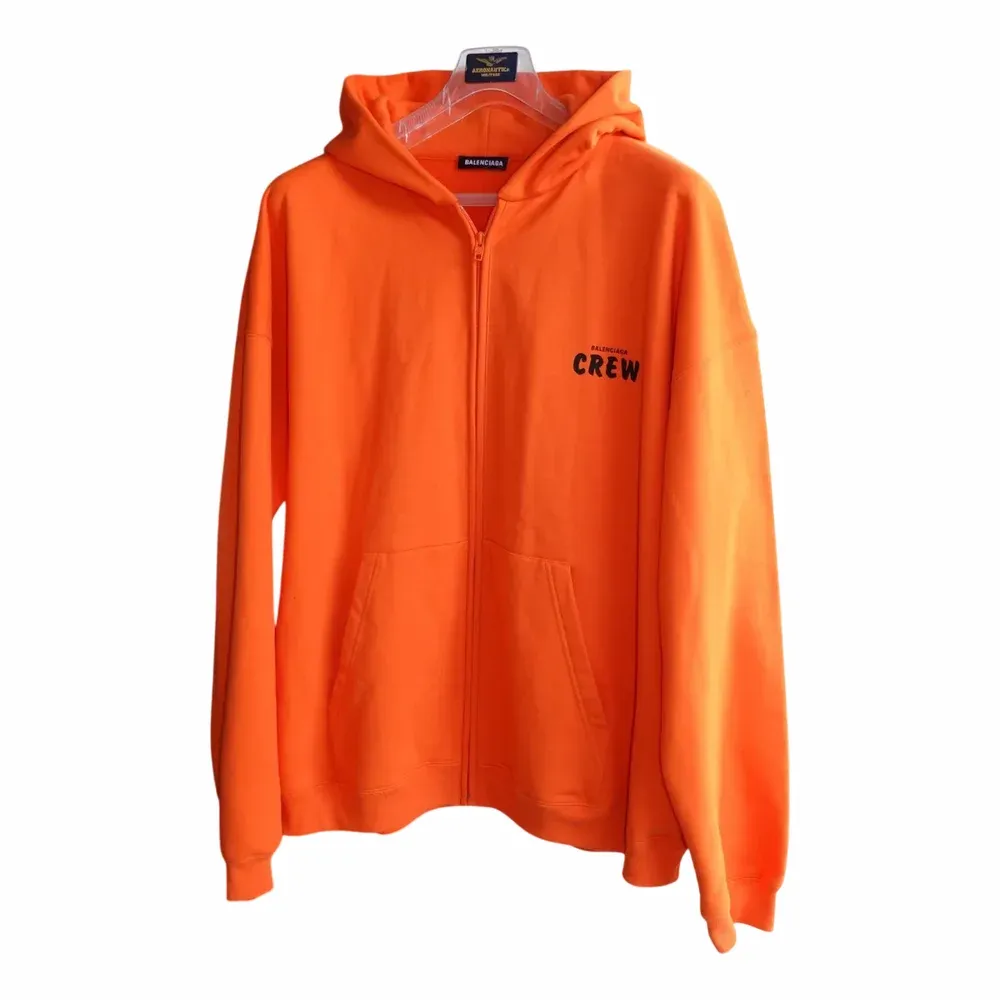 Balenciaga Crew Logo Zip Hoodie