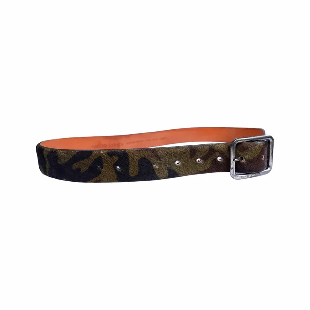 JACOB COHEN Reversible Center Bar Camo Belt