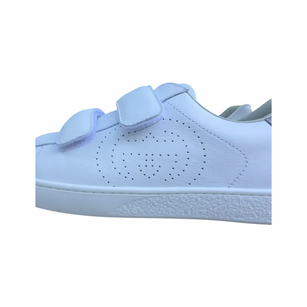 Gucci Ace Perforated GG Touch-Strap Sneakers