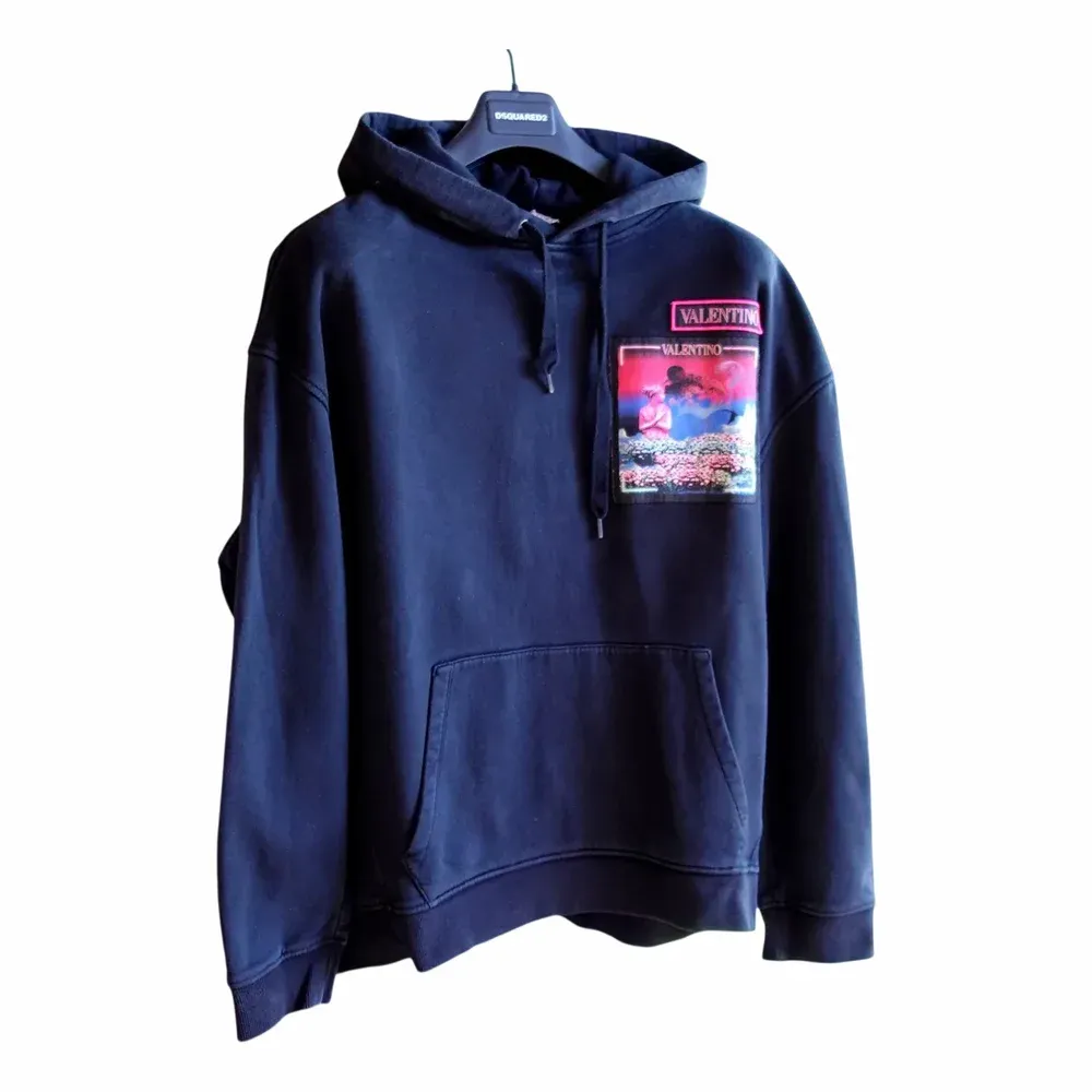 Valentino Water Sky Patch Hoodie