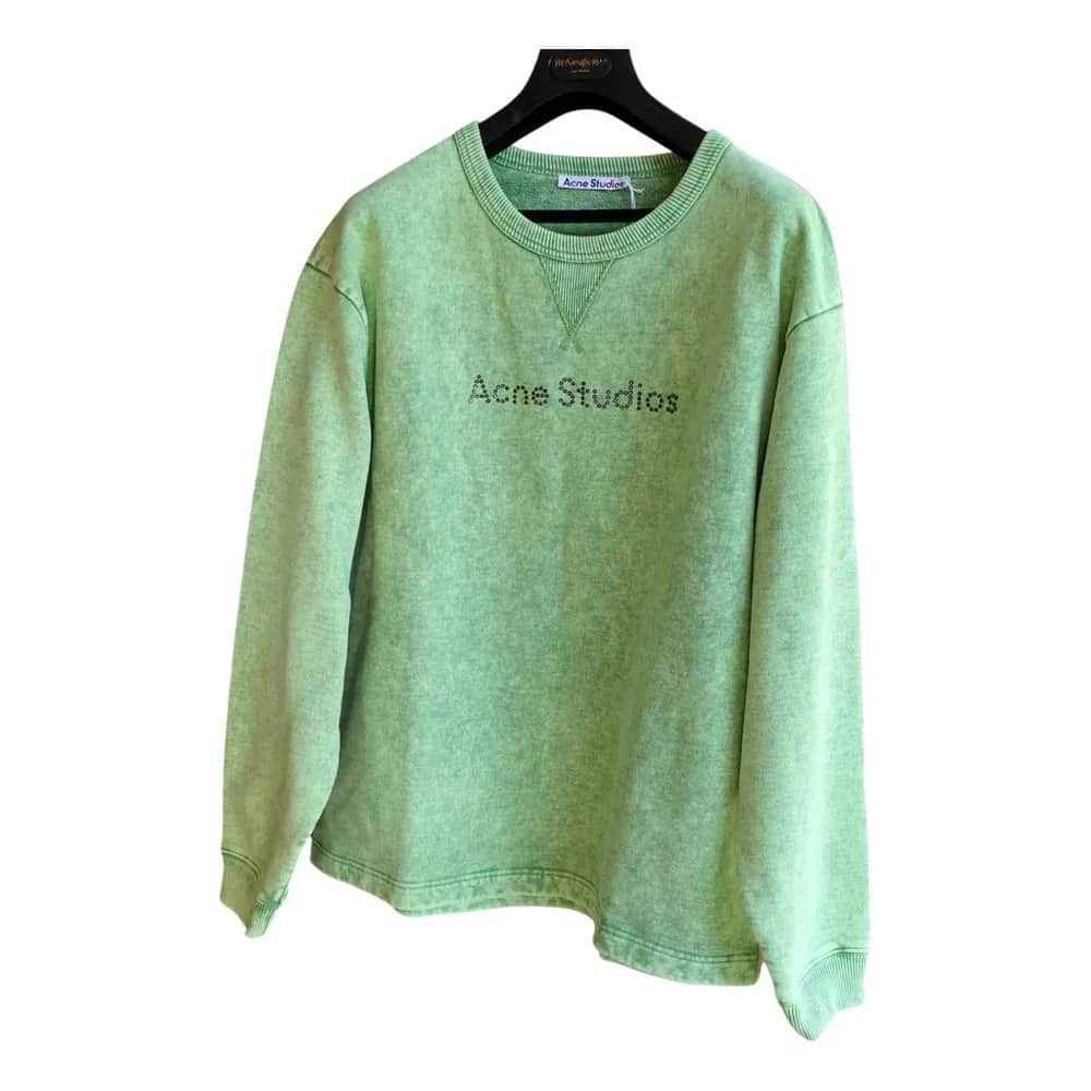 Acne Studios Studded Logo Sweatshirt (FN-UX-SWEA000061)