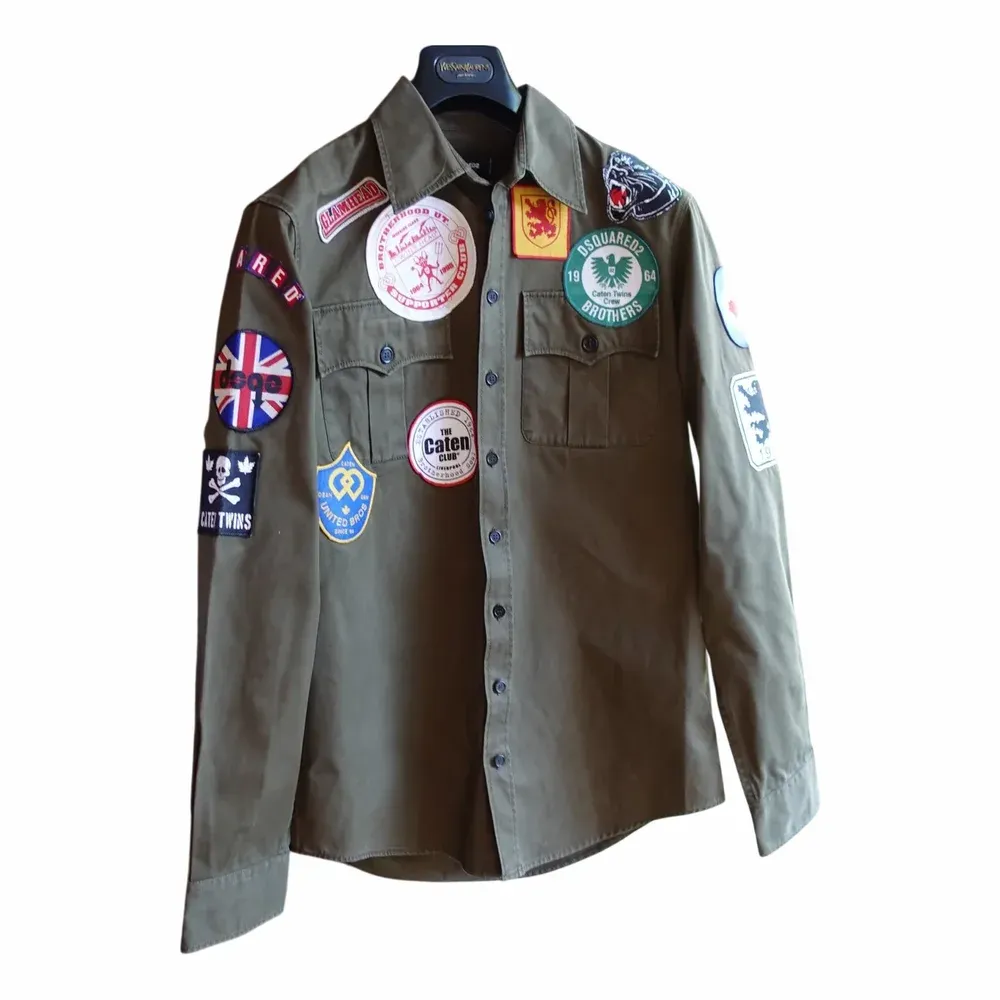 Dsquared2 Military Shirt Jacket With Patches