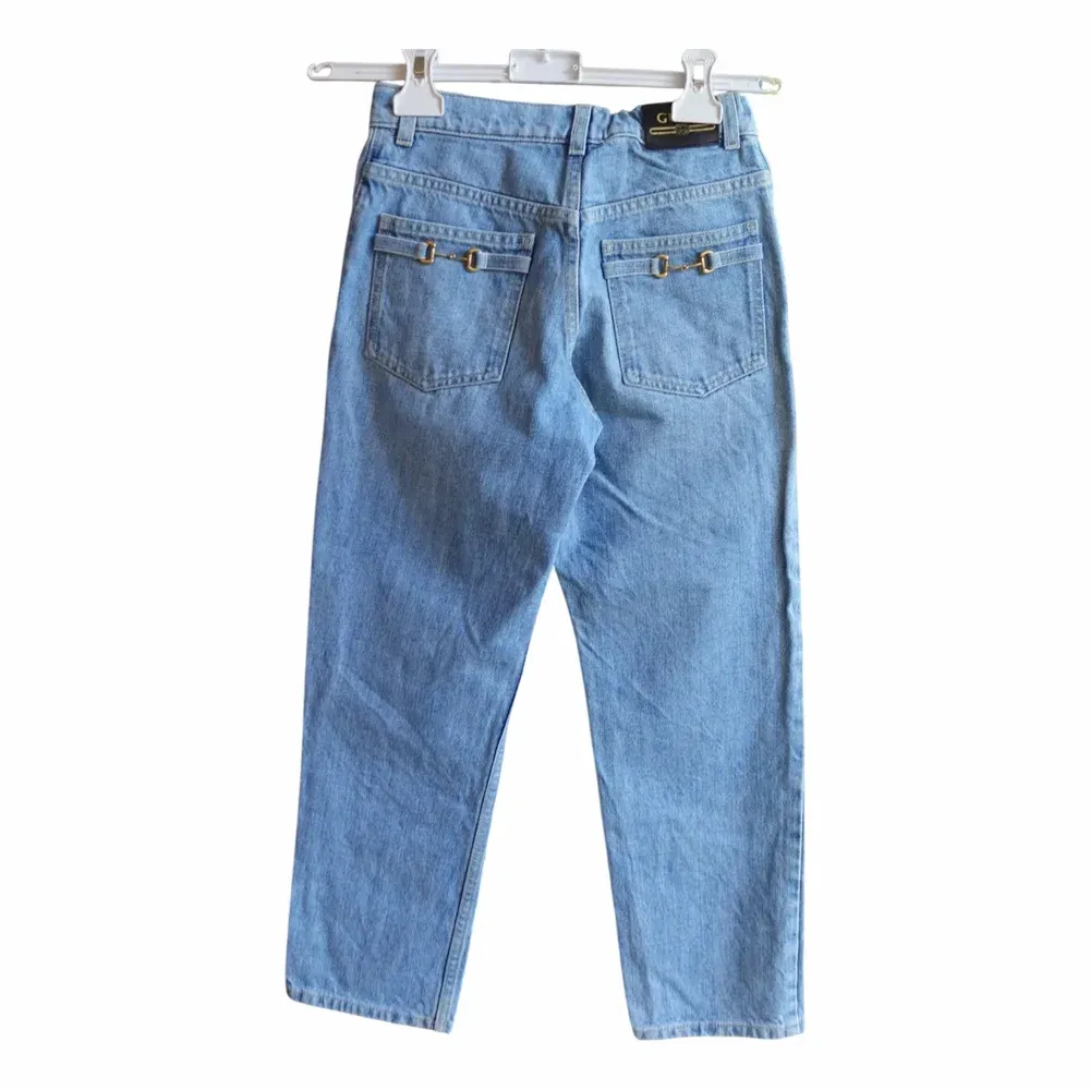Gucci Horsebit Detail Wide Leg Jeans