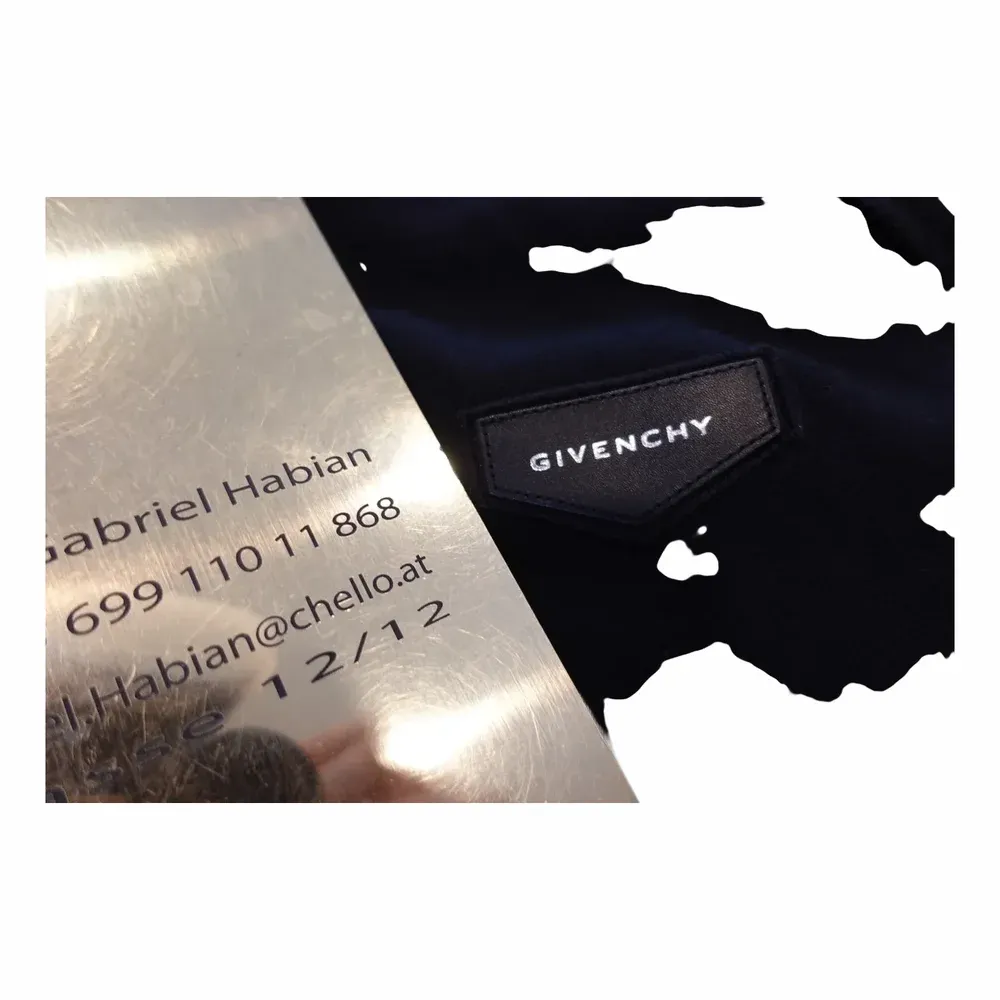 Givenchy 16SS Leather Logo Patch Top