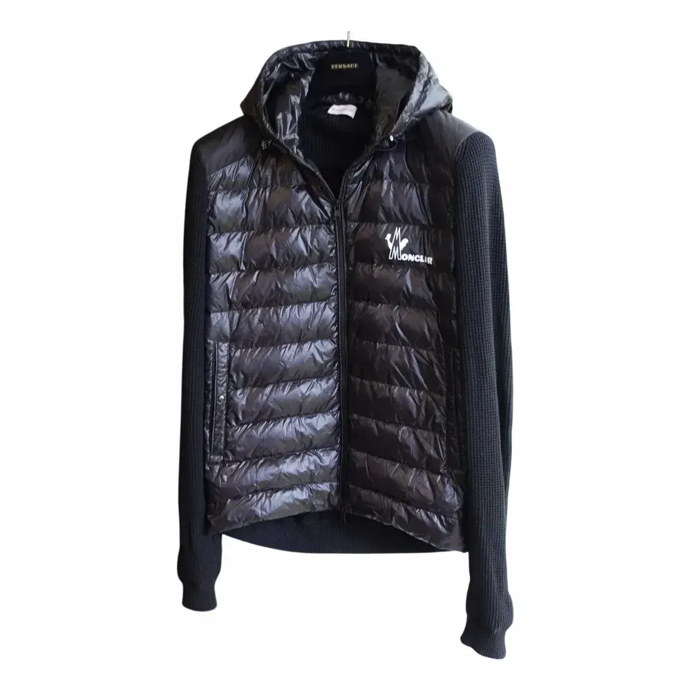 Moncler Logo Hooded Hybrid Cardigan