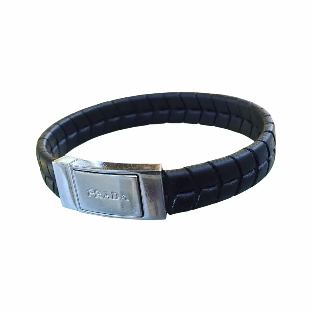 Prada Saffiano 2IB150 Leather Bracelet