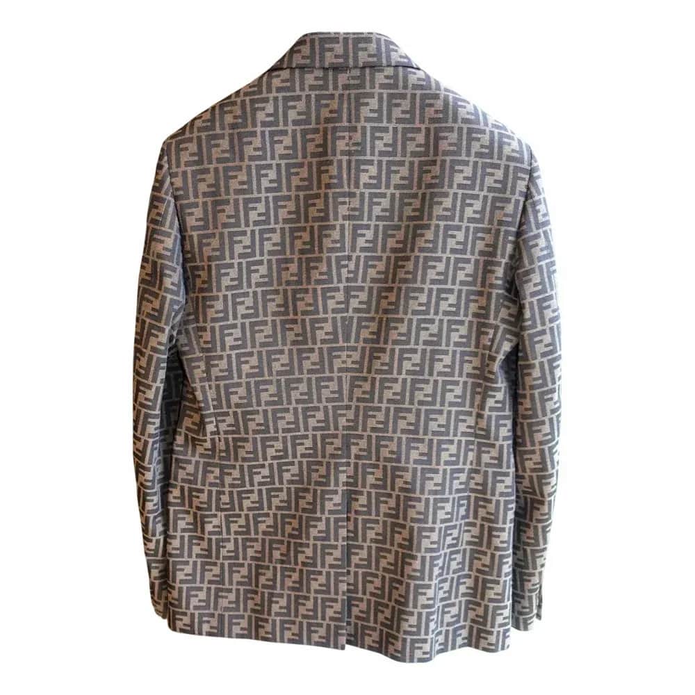 Fendi FF Motif Zucca Pattern Blazer