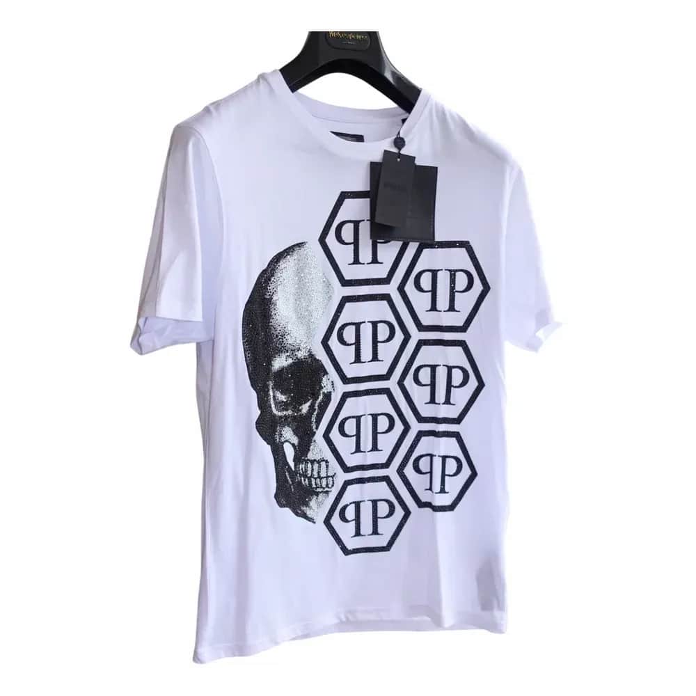 Philipp Plein Round Neck SS Skull with Crystals