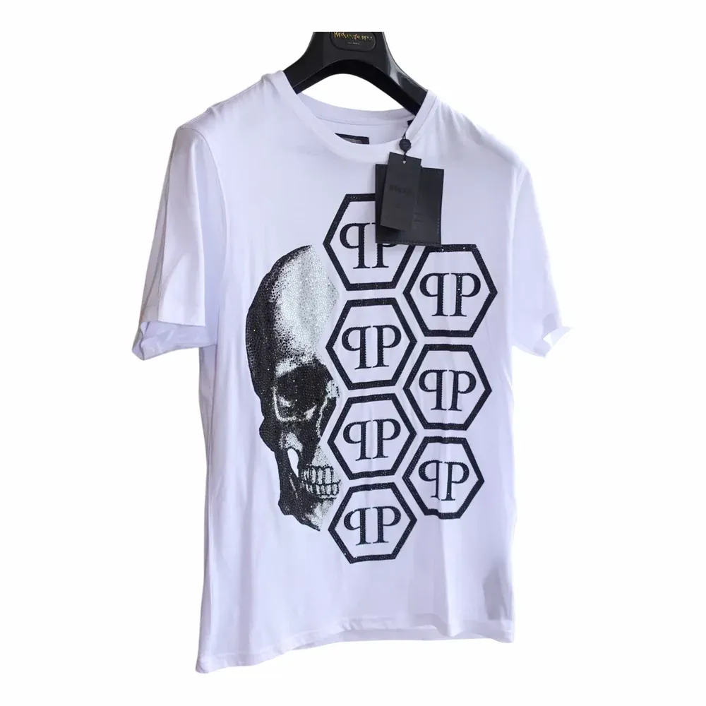 Philipp Plein Round Neck SS Skull with Crystals