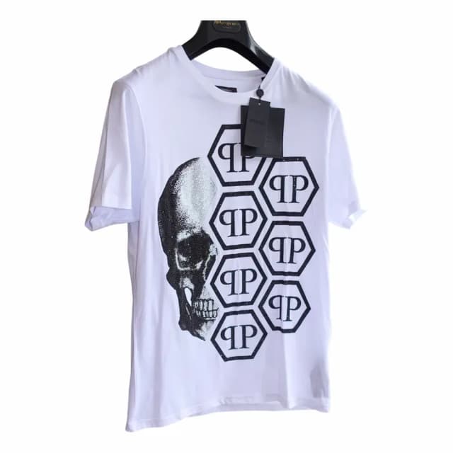Philipp Plein Round Neck SS Skull with Crystals