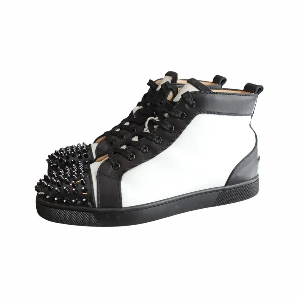 Christian Louboutin Louis Crystal High Top Sneakers