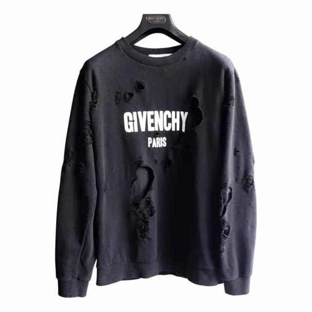 Givenchy Archetype Distressed Logo Sweatshirt